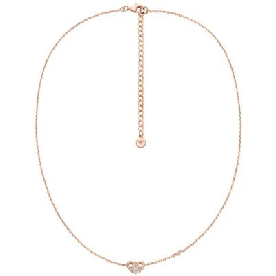 Emporio Armani Pozlátený náhrdelník so zirkónmi Srdce EG3648221 Emporio Armani Pozlátený náhrdelník so zirkónmi Srdce EG3648221