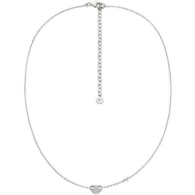 Emporio Armani Pôvabný náhrdelník so zirkónmi Srdce EG3646040 Emporio Armani Pôvabný náhrdelník so zirkónmi Srdce EG3646040