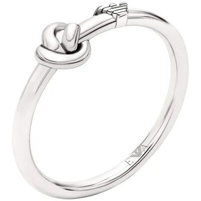 Emporio Armani Strieborný moderný prsteň Uzol Sentimental EG3644040 50 mm Emporio Armani Strieborný moderný prsteň Uzol Sentimental EG3644040 50 mm