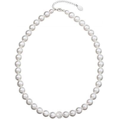 Evolution Group Perlový náhrdelník s korálikom s kryštálmi Swarovski 32011.1 Evolution Group Perlový náhrdelník s korálikom s kryštálmi Swarovski 32011.1