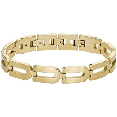 Fossil Štýlový pozlátený náramok z ocele Heritage D-Link JF04691710 Fossil Štýlový pozlátený náramok z ocele Heritage D-Link JF04691710