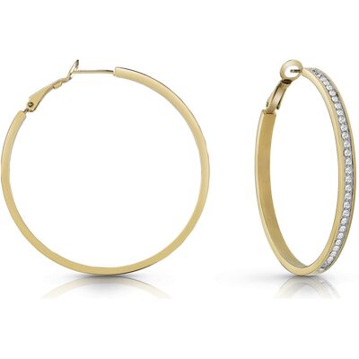 Guess Luxusné pozlátené náušnice s kryštálmi Color My Day JUBE02247JWYGT/U Guess Luxusné pozlátené náušnice s kryštálmi Color My Day JUBE02247JWYGT/U