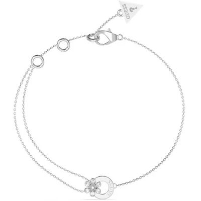 Guess Nežný oceľový náramok s kvetinou Lily JUBB05111JWRH 18,4 cm Guess Nežný oceľový náramok s kvetinou Lily JUBB05111JWRH 18,4 cm