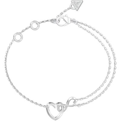Guess Pôvabný náramok Srdce a nekonečno Iconique JUBB05531JWRH 18,4 cm Guess Pôvabný náramok Srdce a nekonečno Iconique JUBB05531JWRH 18,4 cm