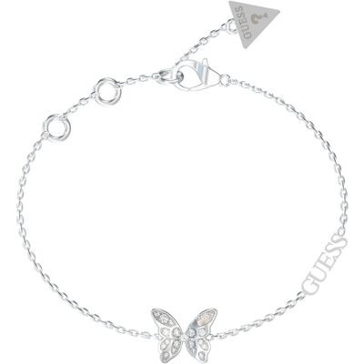 Guess Slušivý oceľový náramok s motýlikom Chrysalis JUBB04110JWRH 18,5 cm Guess Slušivý oceľový náramok s motýlikom Chrysalis JUBB04110JWRH 18,5 cm