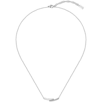Hugo Boss Elegantný oceľový náhrdelník s kryštálmi 1580279 Hugo Boss Elegantný oceľový náhrdelník s kryštálmi 1580279