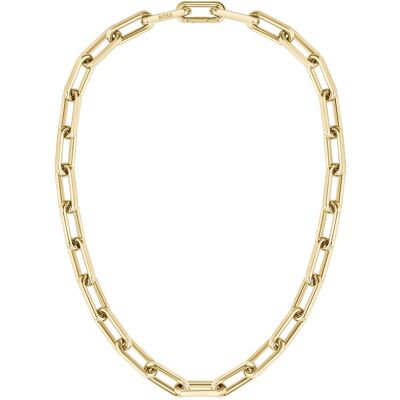 Hugo Boss Masívny pozlátený náhrdelník z ocele Halia 1580579 Hugo Boss Masívny pozlátený náhrdelník z ocele Halia 1580579