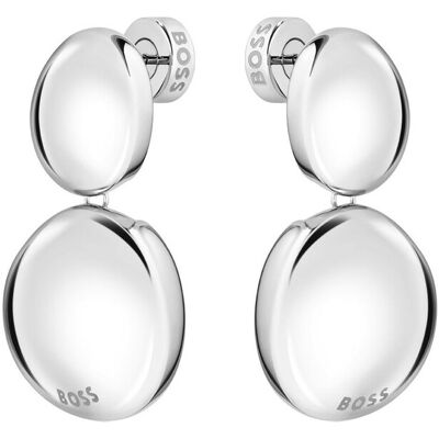 Hugo Boss Módne visiace náušnice z ocele Nugget 1580718 Hugo Boss Módne visiace náušnice z ocele Nugget 1580718