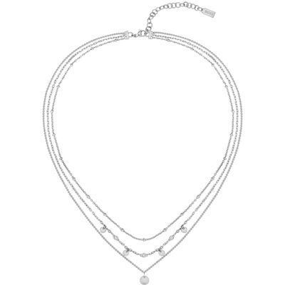 Hugo Boss Módny oceľový náhrdelník s kryštálmi Iris 1580330 Hugo Boss Módny oceľový náhrdelník s kryštálmi Iris 1580330
