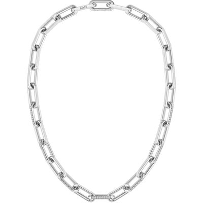 Hugo Boss Neprehliadnuteľný oceľový náhrdelník s kryštálmi Halia 1580578 Hugo Boss Neprehliadnuteľný oceľový náhrdelník s kryštálmi Halia 1580578