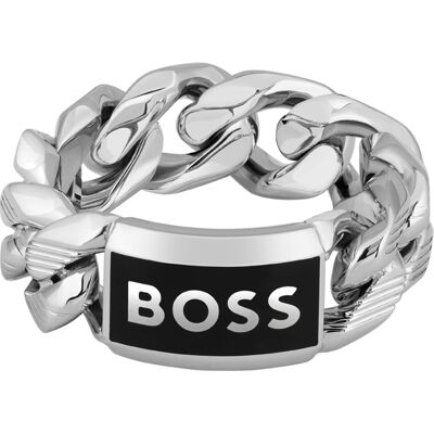 Hugo Boss Pánsky oceľový prsteň Kassy Emblem 1580681 64 mm Hugo Boss Pánsky oceľový prsteň Kassy Emblem 1580681 64 mm