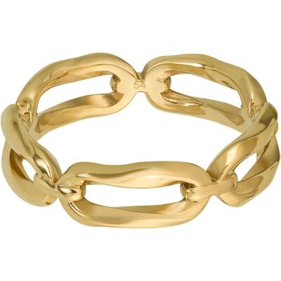 Hugo Boss Pozlátený prsteň z ocele Signature 1580253 52 mm Hugo Boss Pozlátený prsteň z ocele Signature 1580253 52 mm