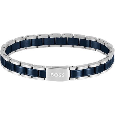 Hugo Boss Štýlový bicolor náramok pre mužov Metal Links Essentials 1580664 Hugo Boss Štýlový bicolor náramok pre mužov Metal Links Essentials 1580664