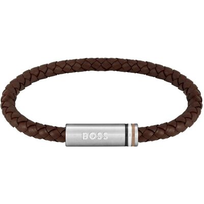Hugo Boss Štýlový kožený náramok Ares Single 1580623 Hugo Boss Štýlový kožený náramok Ares Single 1580623