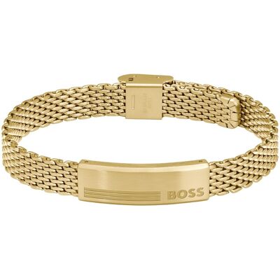 Hugo Boss Štýlový pozlátený náramok Mesh 1580610 Hugo Boss Štýlový pozlátený náramok Mesh 1580610