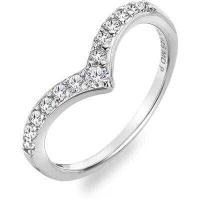 Hot Diamonds Elegantný strieborný prsteň s diamantom a topazmi Lustre DR315 54 mm Hot Diamonds Elegantný strieborný prsteň s diamantom a topazmi Lustre DR315 54 mm
