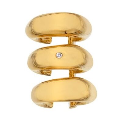 Hot Diamonds Elegantná trojitá single náušnica s diamantom Jac Jossa Soul DE664 Hot Diamonds Elegantná trojitá single náušnica s diamantom Jac Jossa Soul DE664