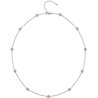 Hot Diamonds Luxusný strieborný náhrdelník s topaz a pravým diamantom Willow DN130 Hot Diamonds Luxusný strieborný náhrdelník s topaz a pravým diamantom Willow DN130
