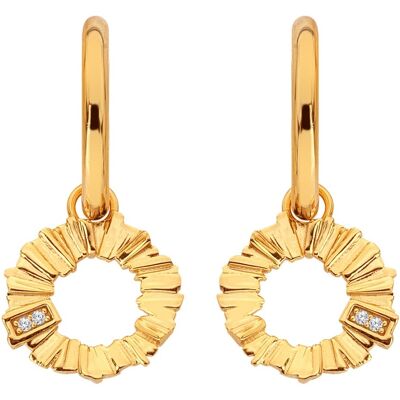 Hot Diamonds Pozlátené náušnice 2v1 s diamantmi a topásami Golden Edit Hope DE838 Hot Diamonds Pozlátené náušnice 2v1 s diamantmi a topásami Golden Edit Hope DE838