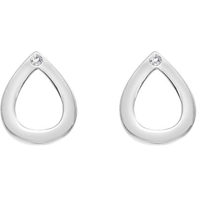 Hot Diamonds Strieborné kvapkovej náušnice s pravými diamantmi Amulets DE615 Hot Diamonds Strieborné kvapkovej náušnice s pravými diamantmi Amulets DE615