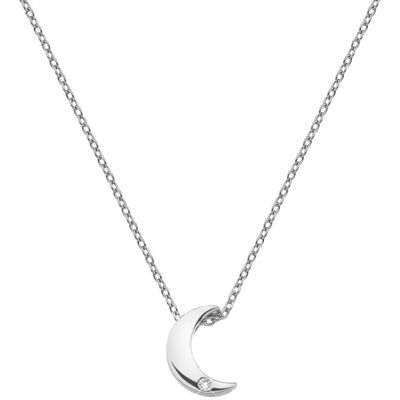 Hot Diamonds Strieborný náhrdelník s polmesiacom Amulets DP723 Hot Diamonds Strieborný náhrdelník s polmesiacom Amulets DP723