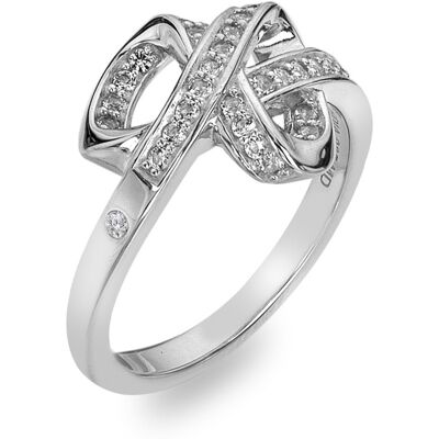 Hot Diamonds Trblietavý strieborný prsteň s diamantom Aurora DR304 55 mm Hot Diamonds Trblietavý strieborný prsteň s diamantom Aurora DR304 55 mm