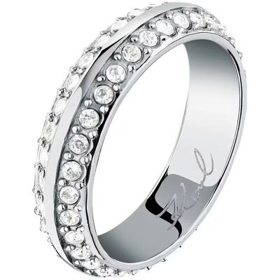 Karl Lagerfeld Dámsky oceľový prsteň s kryštálmi Bond Pave KLBJY13 54 mm Karl Lagerfeld Dámsky oceľový prsteň s kryštálmi Bond Pave KLBJY13 54 mm
