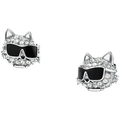 Karl Lagerfeld Ikonické náušnice s kryštálmi Choupette Charms KLAYD21 Karl Lagerfeld Ikonické náušnice s kryštálmi Choupette Charms KLAYD21