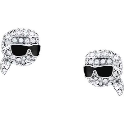 Karl Lagerfeld Ikonické náušnice s kryštálmi Karl Charms KLAYD20 Karl Lagerfeld Ikonické náušnice s kryštálmi Karl Charms KLAYD20