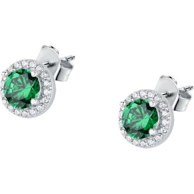 La Petite Story Elegantné strieborné náušnice so zelenými zirkónmi Silver LPS01AWV03 La Petite Story Elegantné strieborné náušnice so zelenými zirkónmi Silver LPS01AWV03