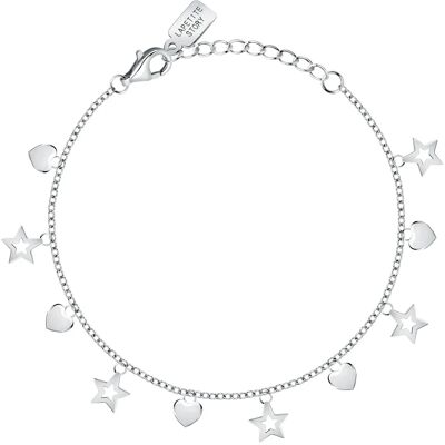 La Petite Story Hravý strieborný náramok s príveskami Silver LPS05AWV14 La Petite Story Hravý strieborný náramok s príveskami Silver LPS05AWV14