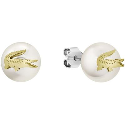 Lacoste Originálne náušnice perličky s krokodílom Matchpoint 2040432 Lacoste Originálne náušnice perličky s krokodílom Matchpoint 2040432