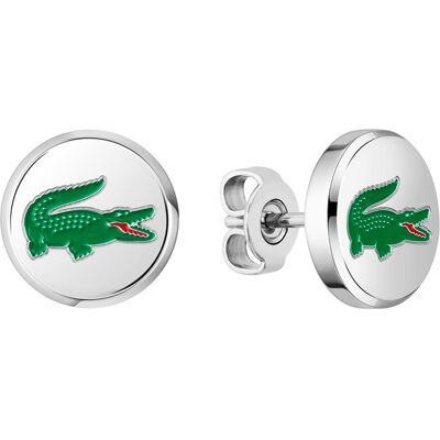Lacoste Oceľové náušnice s krokodílom Arthor 2040497 Lacoste Oceľové náušnice s krokodílom Arthor 2040497