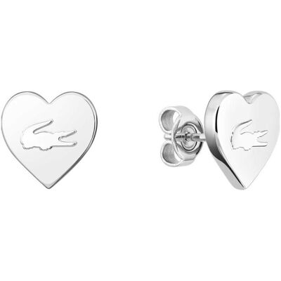 Lacoste Originálne náušnice Srdce s krokodílom 2040421 Lacoste Originálne náušnice Srdce s krokodílom 2040421