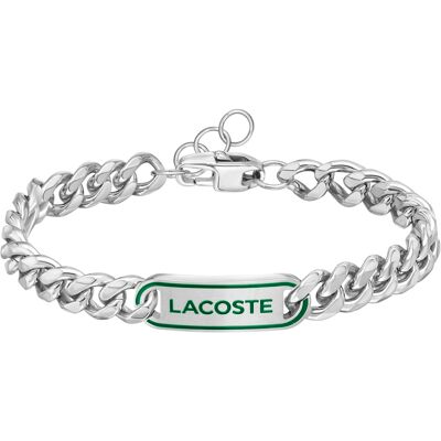 Lacoste Slušný oceľový náramok pre mužov Okres 2040224 Lacoste Slušný oceľový náramok pre mužov Okres 2040224