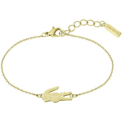 Lacoste Slušivý pozlátený náramok pre ženy Crocodile 2040047 Lacoste Slušivý pozlátený náramok pre ženy Crocodile 2040047