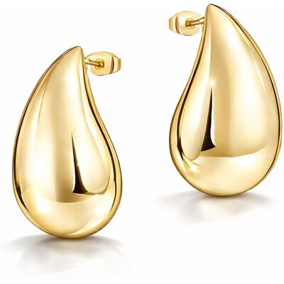 Liu Jo Slušivé pozlátené náušnice z ocele Tear Drop LJ2721 Liu Jo Slušivé pozlátené náušnice z ocele Tear Drop LJ2721