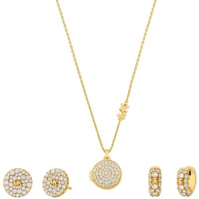 Michael Kors Luxusná pozlátená súprava šperkov MKC1699SET (náhrdelník, 2x náušnice) Michael Kors Luxusná pozlátená súprava šperkov MKC1699SET (náhrdelník, 2x náušnice)