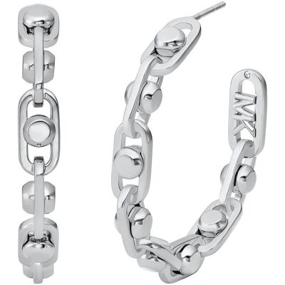 Michael Kors Moderné kruhové náušnice Astor Link MKJ8358040 Michael Kors Moderné kruhové náušnice Astor Link MKJ8358040