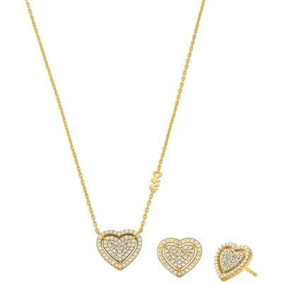 Michael Kors Romantická súprava pozlátených šperkov MKC1756CZSET (náhrdelník, náušnice) Michael Kors Romantická súprava pozlátených šperkov MKC1756CZSET (náhrdelník, náušnice)