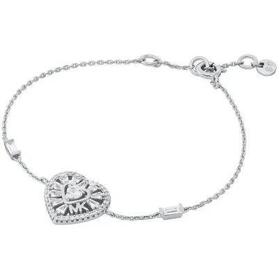 Michael Kors Romantický strieborný náramok so zirkónmi Love Kors MKC1690CZ040 Michael Kors Romantický strieborný náramok so zirkónmi Love Kors MKC1690CZ040