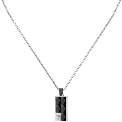 Maserati Fashion pánsky oceľový náhrdelník Ceramic JM423ATZ27 Maserati Fashion pánsky oceľový náhrdelník Ceramic JM423ATZ27