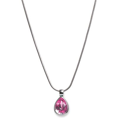 Oliver Weber Slušivý náhrdelník s ružovým kryštálom Swarovski 11022 209 Oliver Weber Slušivý náhrdelník s ružovým kryštálom Swarovski 11022 209