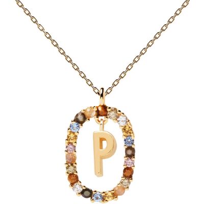 PDPAOLA Krásny pozlátený náhrdelník písmeno "P" LETTERS CO01-275-U (retiazka, prívesok) PDPAOLA Krásny pozlátený náhrdelník písmeno "P" LETTERS CO01-275-U (retiazka, prívesok)