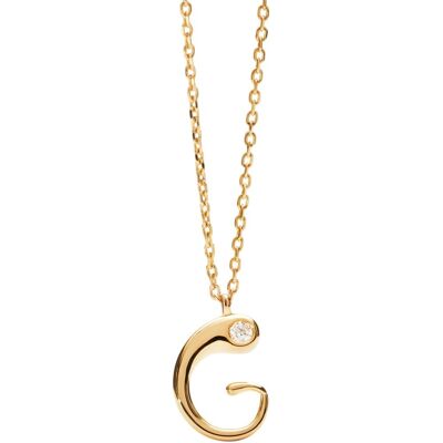PDPAOLA Pozlátený náhrdelník písmeno "G" Initial CO01-B80-U (retiazka, prívesok) PDPAOLA Pozlátený náhrdelník písmeno "G" Initial CO01-B80-U (retiazka, prívesok)