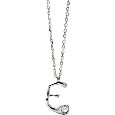 PDPAOLA Strieborný náhrdelník písmeno "E" Initial CO02-B78-U (retiazka, prívesok) PDPAOLA Strieborný náhrdelník písmeno "E" Initial CO02-B78-U (retiazka, prívesok)