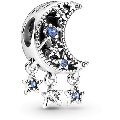 Pandora Krásna strieborná korálka Hviezdy a mesiac Moments 799643C01 Pandora Krásna strieborná korálka Hviezdy a mesiac Moments 799643C01