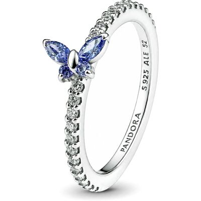 Pandora Nežný strieborný prsteň Modrý motýlik Timeless 194269C01 56 mm Pandora Nežný strieborný prsteň Modrý motýlik Timeless 194269C01 56 mm