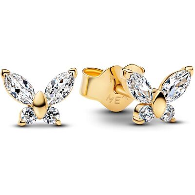 Pandora Pozlátené kôstky Motýlik so zirkónmi Shine Timeless 264264C01 Pandora Pozlátené kôstky Motýlik so zirkónmi Shine Timeless 264264C01