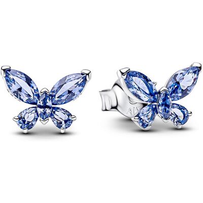Pandora Strieborné motýlikové náušnice so zirkónmi Timeless 294230C01 Pandora Strieborné motýlikové náušnice so zirkónmi Timeless 294230C01